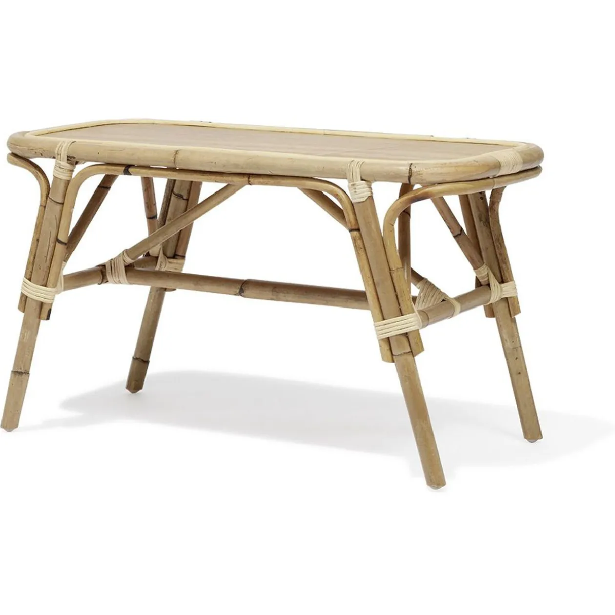 Banc bout de lit Malang rotin naturel - L80xP40xH46 cm