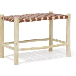 Banc bout de lit Terra bois marron - L60xP34xH43 cm