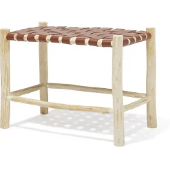 Banc bout de lit Terra bois marron - L60xP34xH43 cm