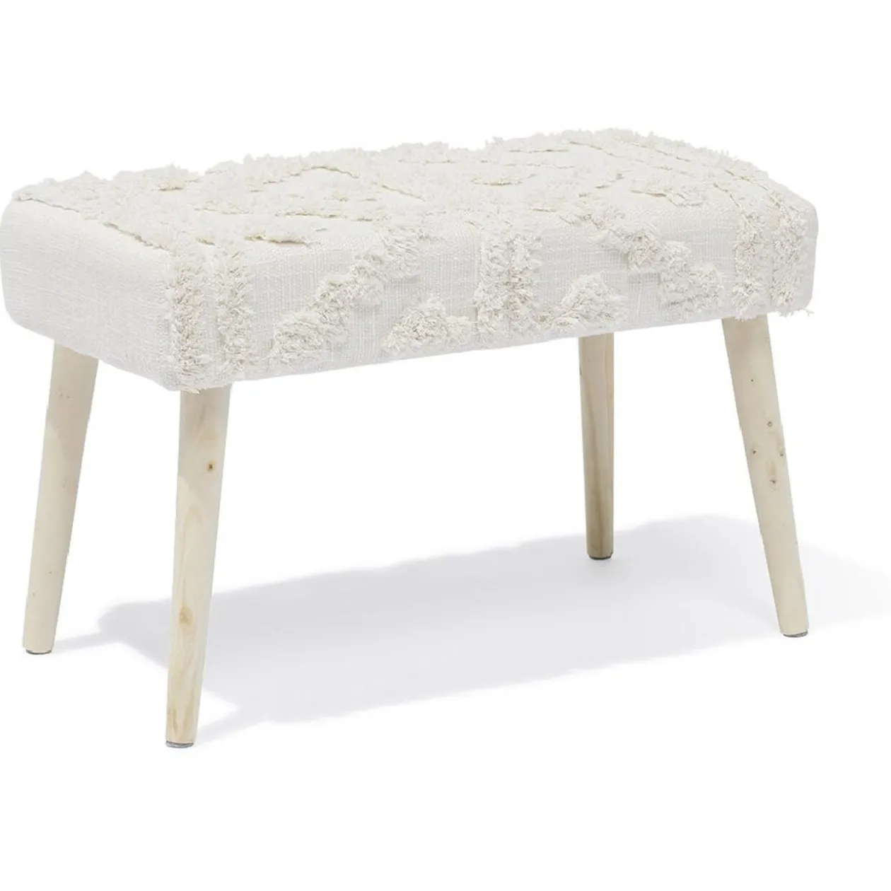 Banc bout de lit Tiago beige - L60xP32xH40 cm