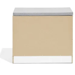 Banc range-chaussures Krys blanc 60x30xH51cm