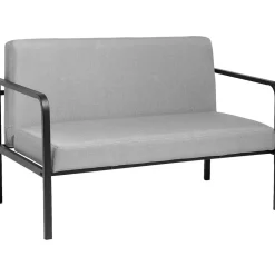 Banquette 2 places Gabriel noir et gris