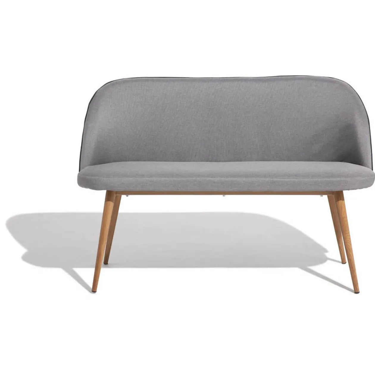 Banquette 2 places Sofia grise