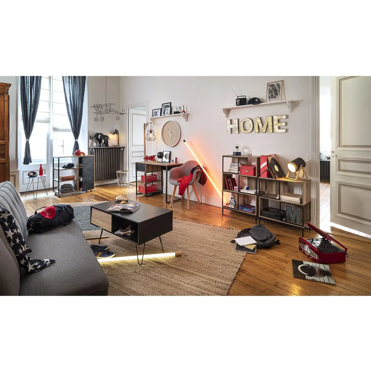 Banquette convertible 3 places Linda grise