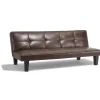 Banquette convertible Mike marron 3 personnes