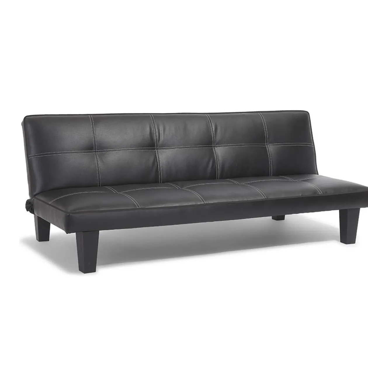 Banquette convertible Mike noire 3 personnes