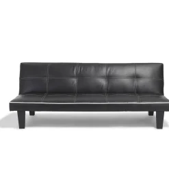 Banquette convertible Mike noire 3 personnes