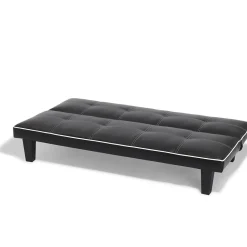 Banquette convertible Mike noire 3 personnes