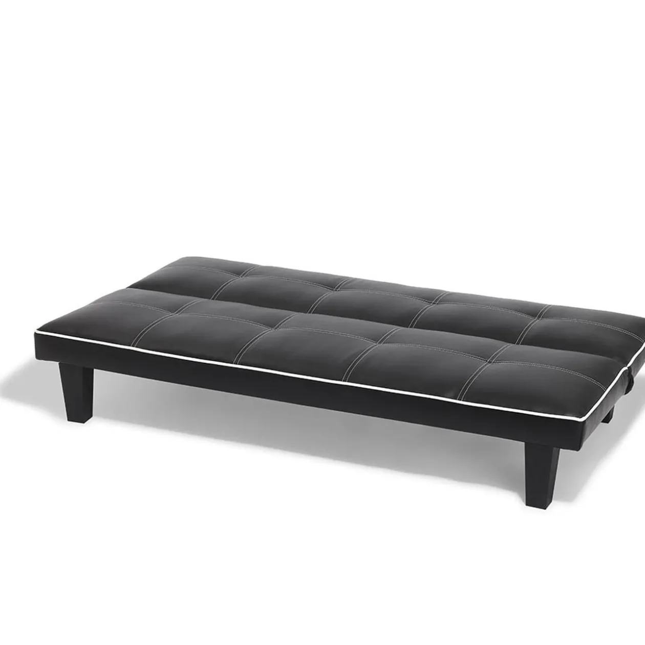 Banquette convertible Mike noire 3 personnes