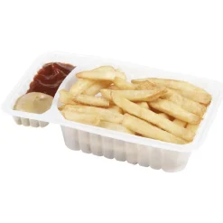 Barquette plastique pour frites x24
