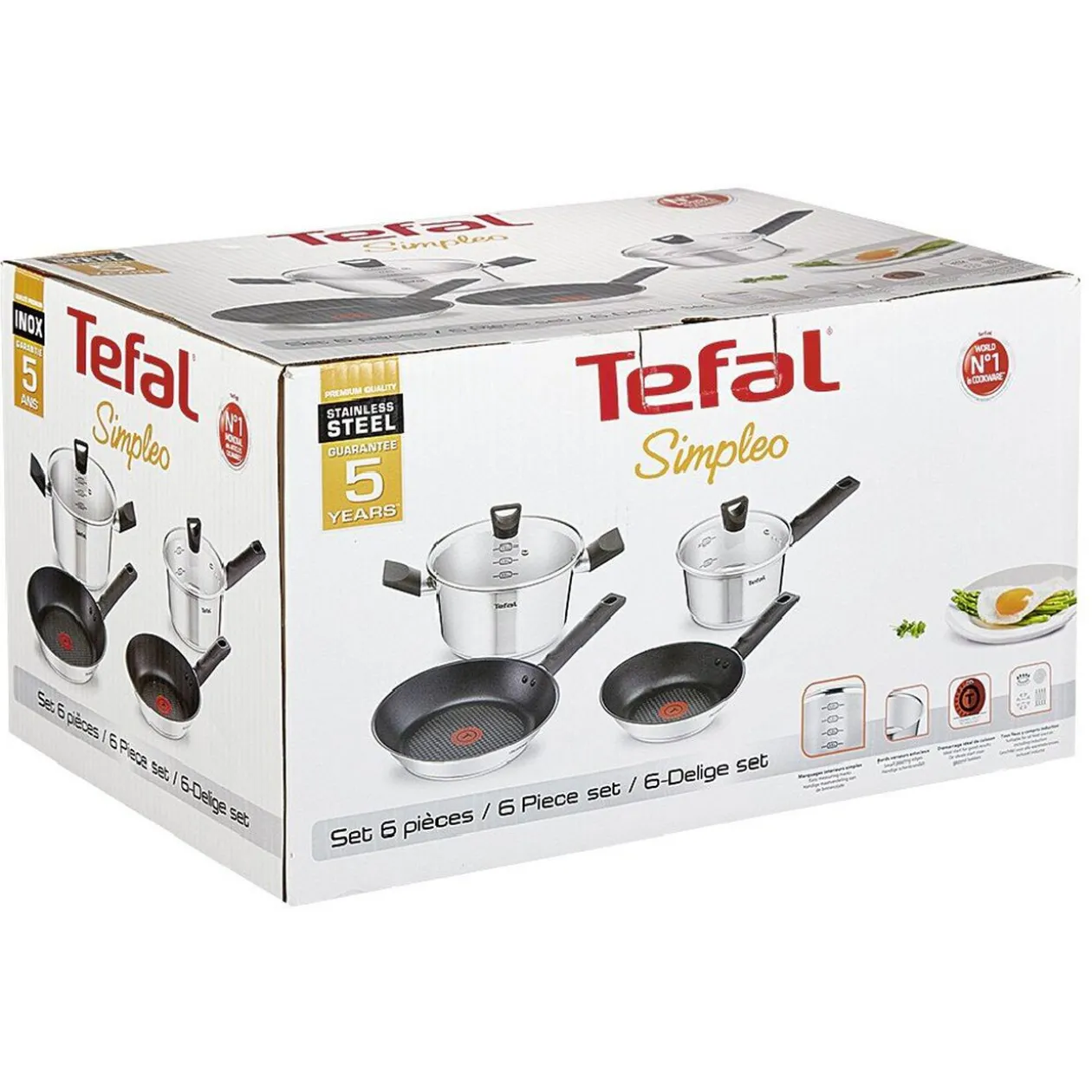 Batterie de cuisine Tefal Simpleo x 6