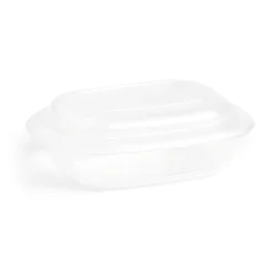 Beurrier plastique sans BPA transparent ou gris 17,4x12,5xH6cm