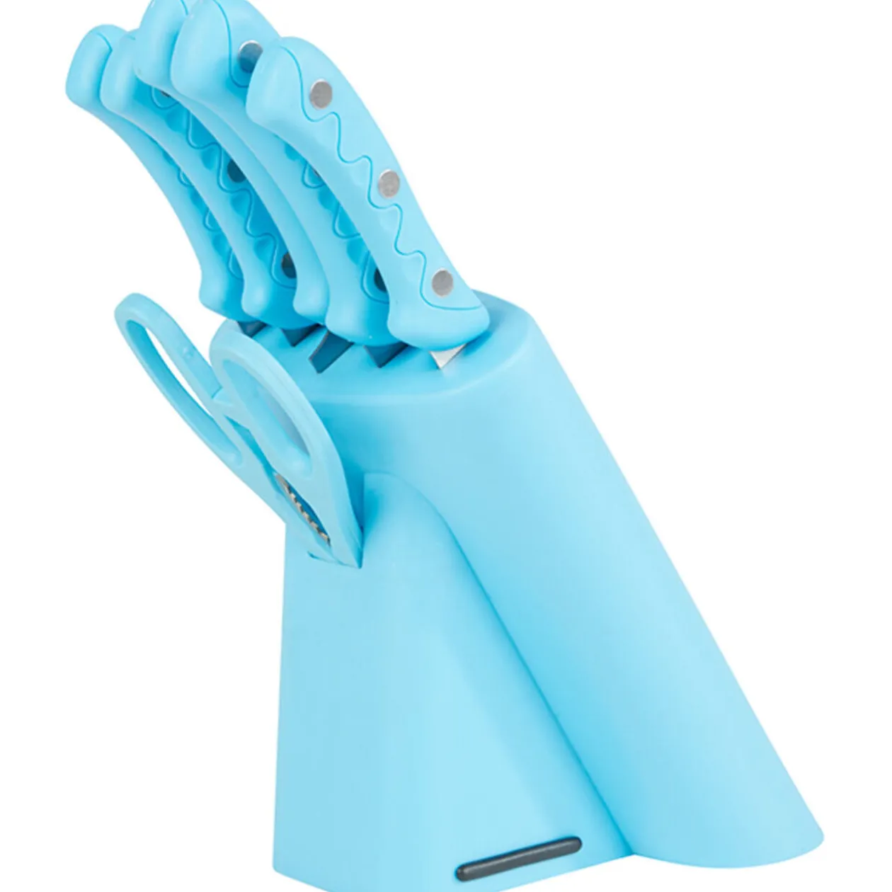 Bloc 5 couteaux de cuisine et 1 ciseau