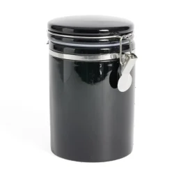 Bocal en céramique avec clip en métal Ø10xH16,5cm