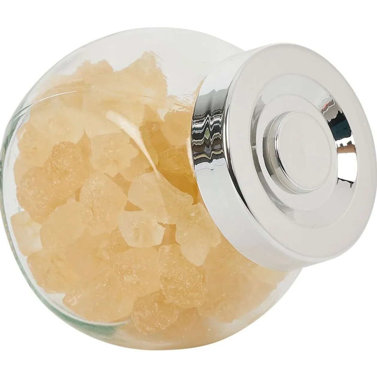 Bocal en verre incliné 200ml avec couvercle en plastique à visser x2