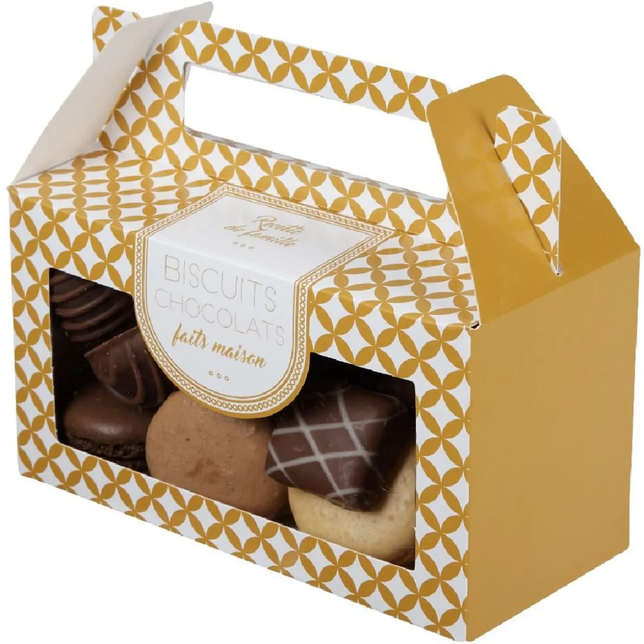 Boîte à biscuit en carton x3