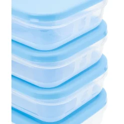 Boîte alimentaire couvercle bleu