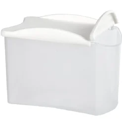 Boîte alimentaire empilable transparente et blanche 0,8 L