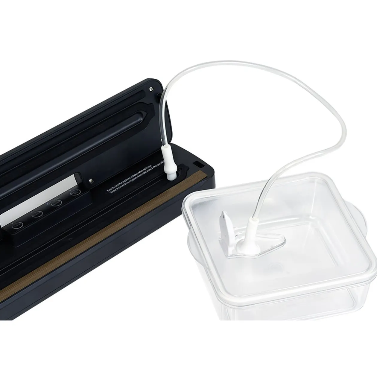 Boîte de conservation sous vide 1L - 18,5x16,5xH6,2cm