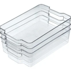 Boîte de rangement transparente pour réfrigérateur x3