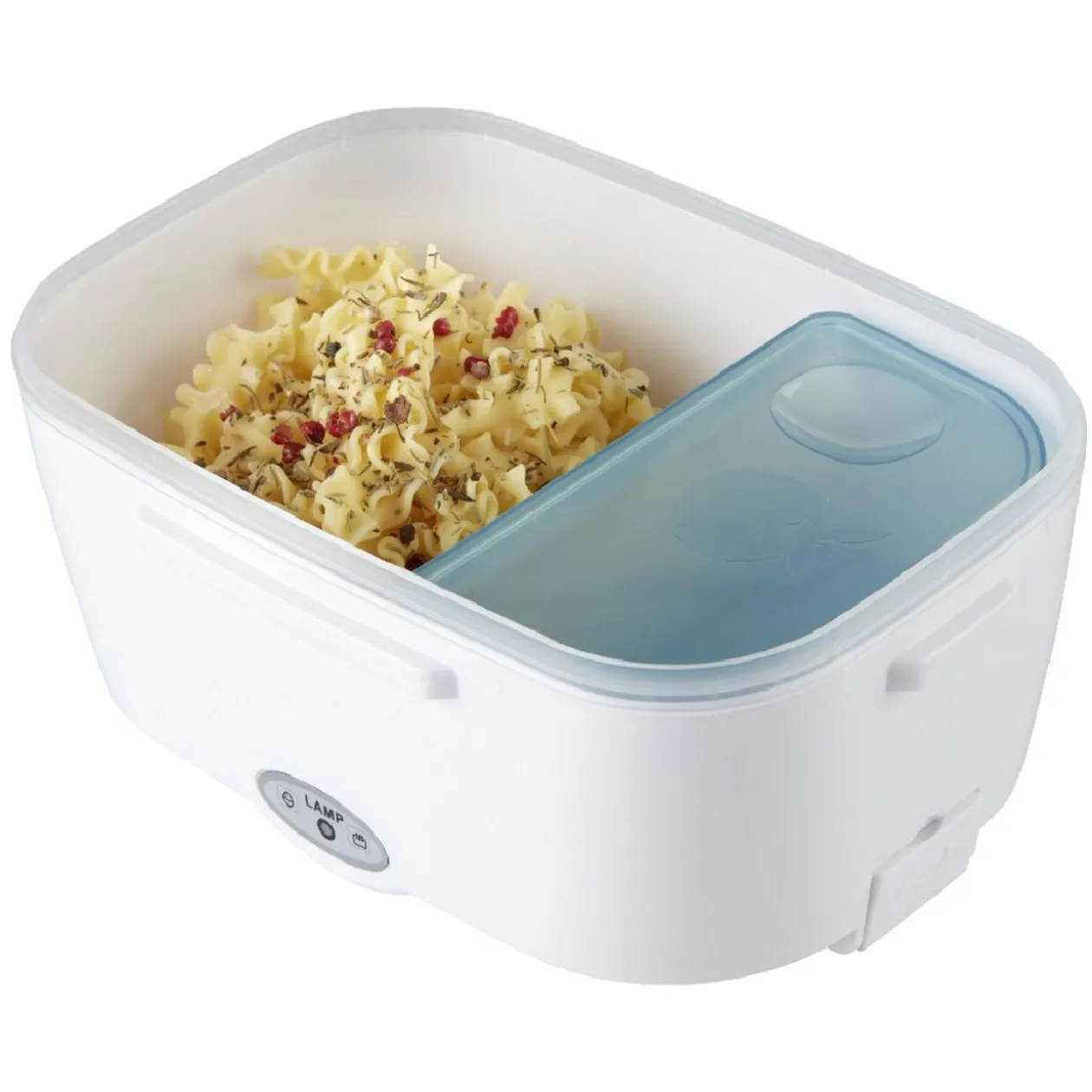 Boîte lunch chauffante 2 compartiments 1 cuillère