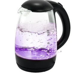 Bouilloire LED sans fil couleurs variables Homday en verre 1,7 L