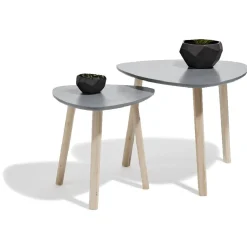 Bout de canapé anthracite Emma x 2