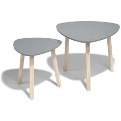 Bout de canapé anthracite Emma x 2