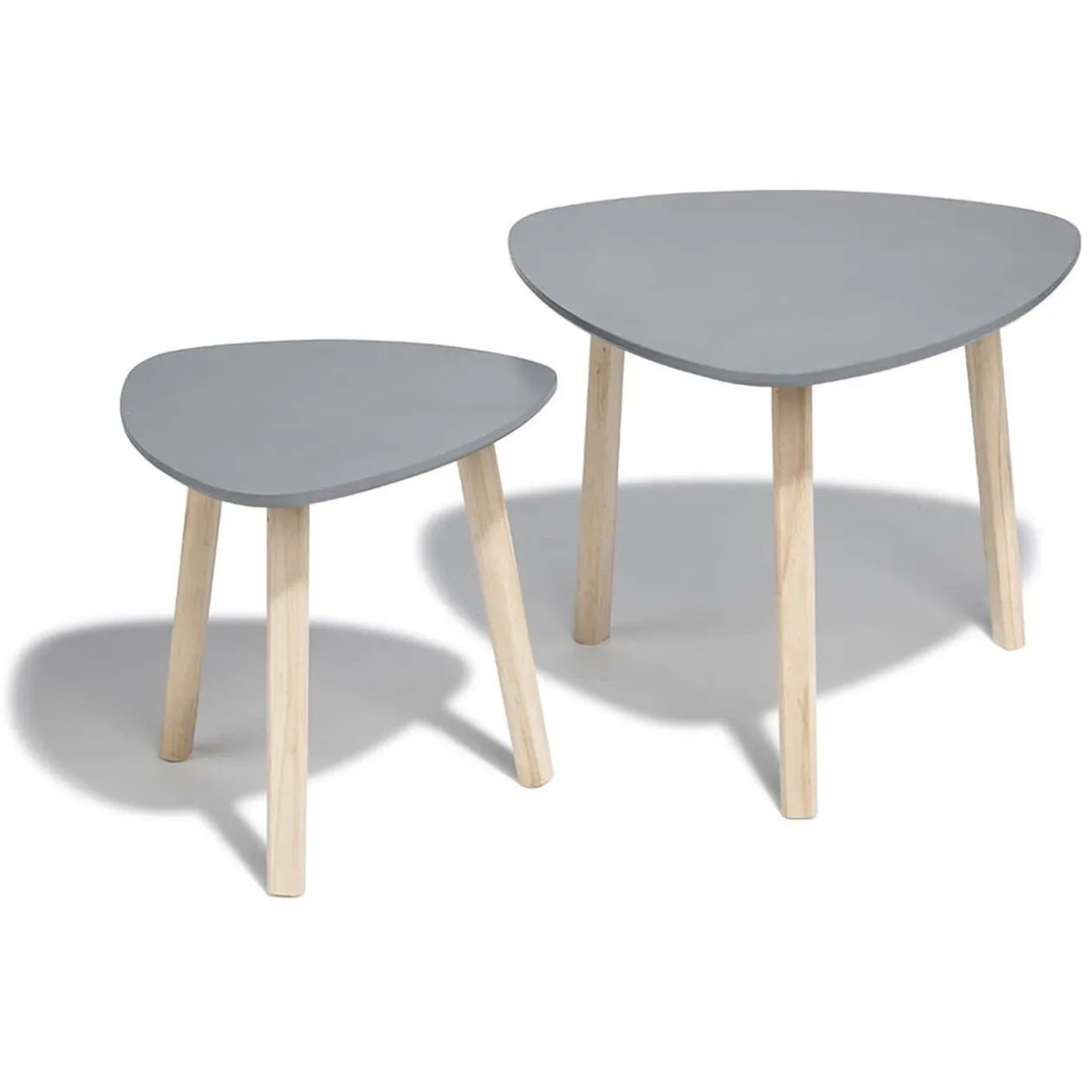 Bout de canapé anthracite Emma x 2