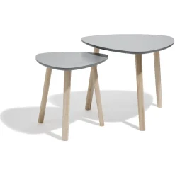 Bout de canapé anthracite Emma x 2