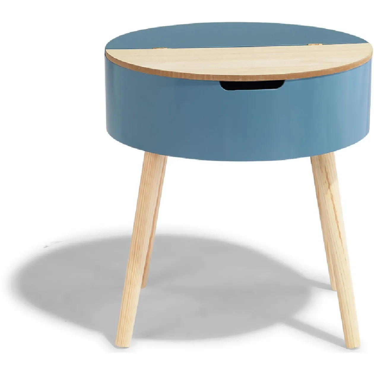 Bout de canapé Elton bleu orage