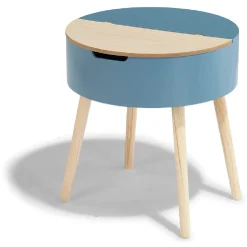 Bout de canapé Elton bleu orage