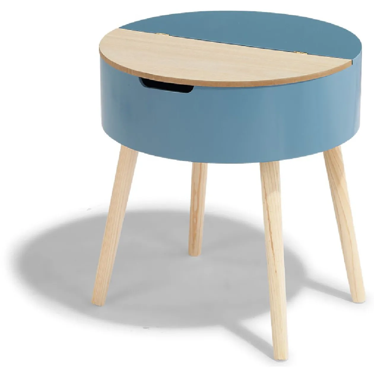 Bout de canapé Elton bleu orage