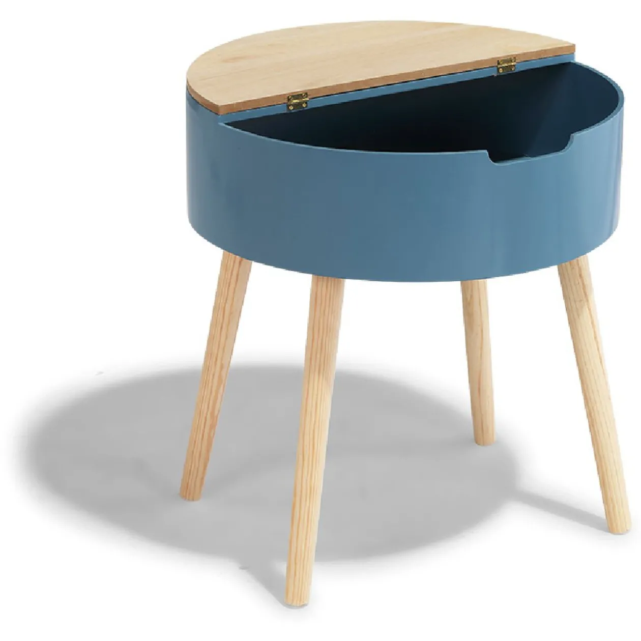 Bout de canapé Elton bleu orage