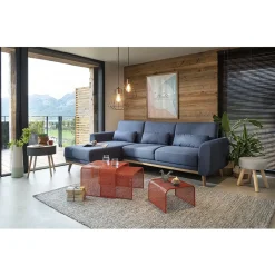 Bout de canapé Elton gris anthracite