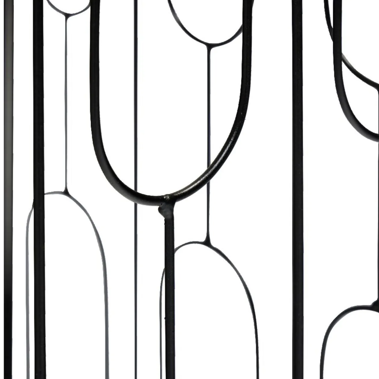 Bout de canapé Gaëlle Art 40xH40x30cm bois et métal noir