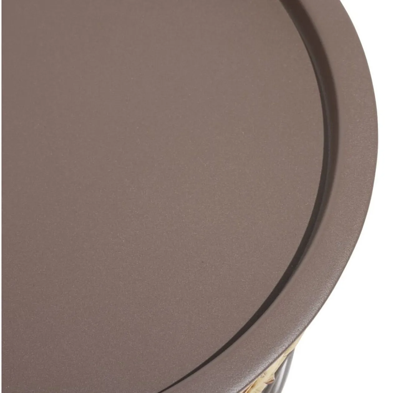 Bout de canapé Gaëlle jonc de mer tressé Ø35xH36cm