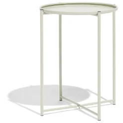 Bout de canapé Maddy métal vert Ø41xH49cm