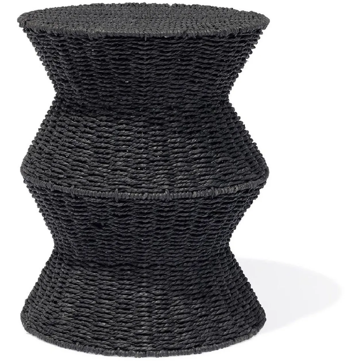 Bout de canapé Nairobi noir Ø36 x H45 cm