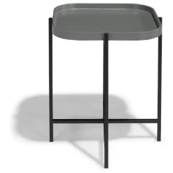 Bout de canapé pliant France anthracite et noir