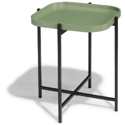 Bout de canapé pliant France vert olive et noir