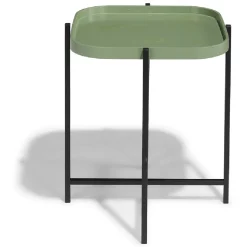 Bout de canapé pliant France vert olive et noir