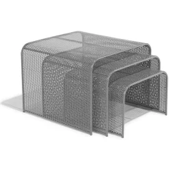 Bout de canapé Poppy gris anthracite x3