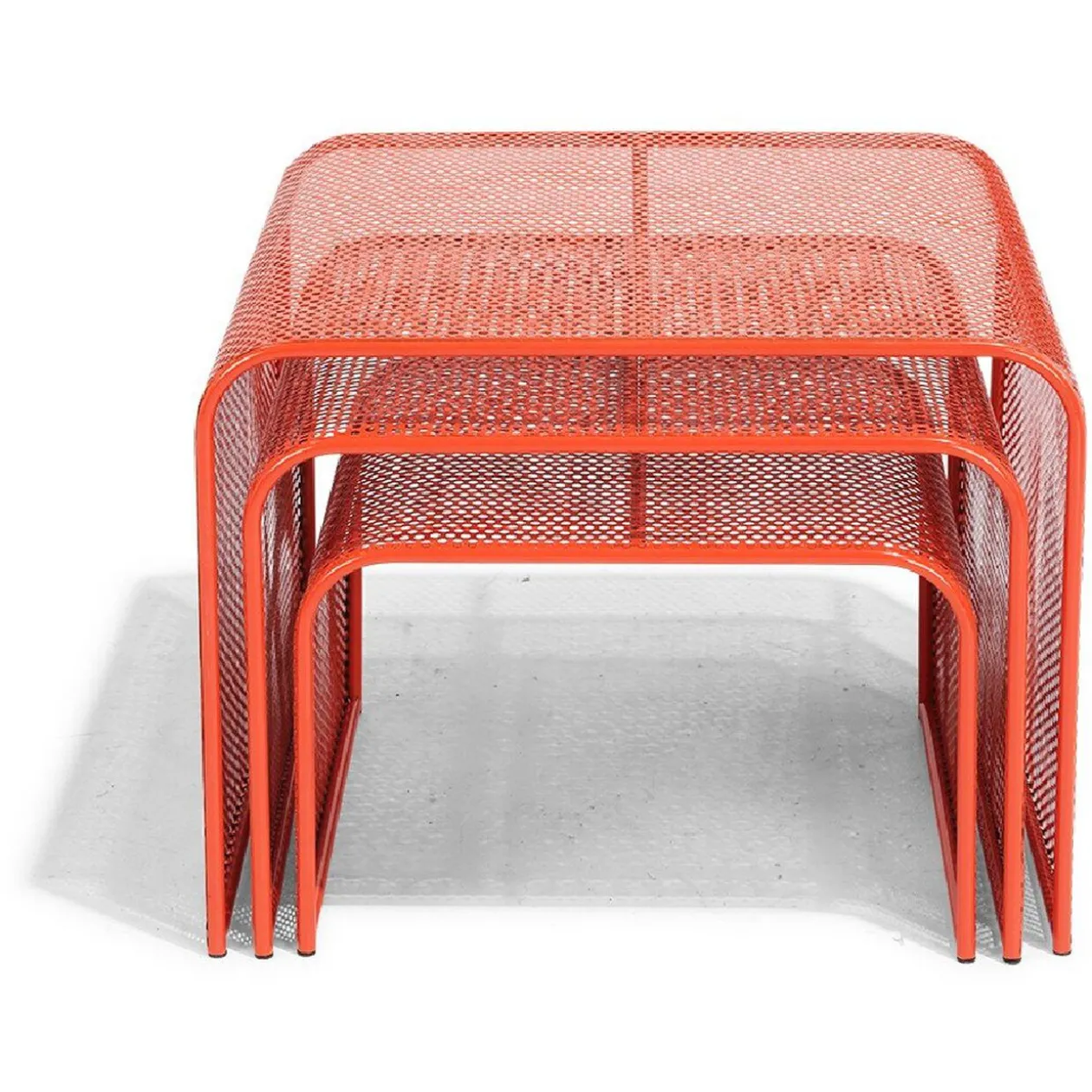 Bout de canapé Poppy terracotta x3