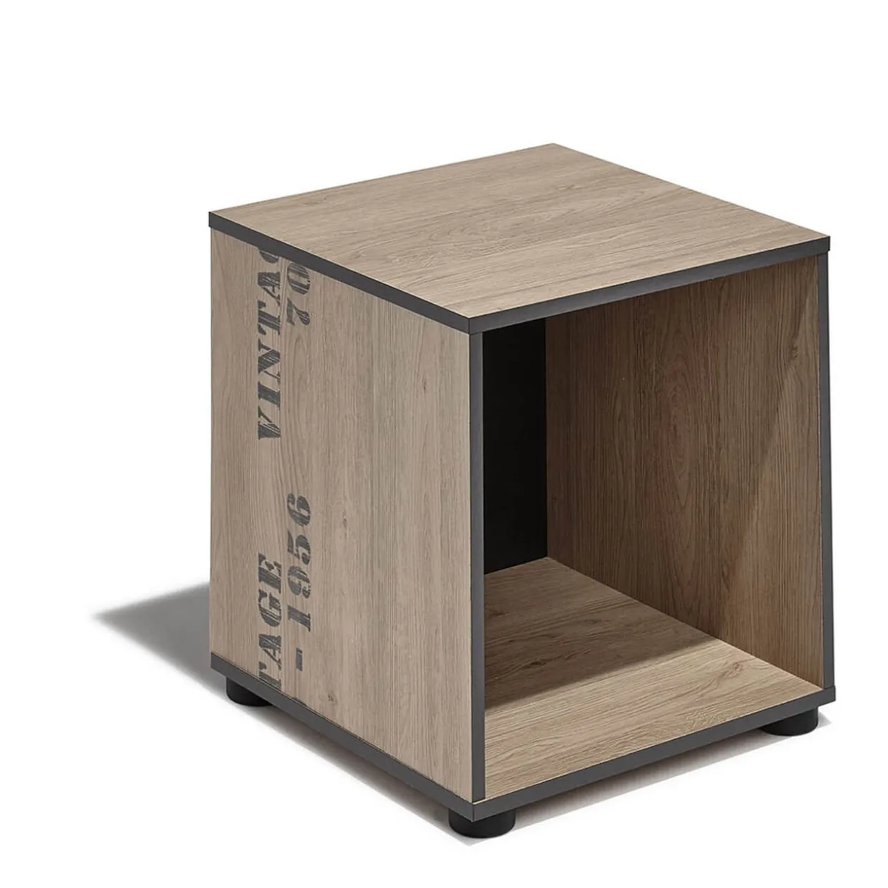 Bout de canapé Queens cubique à quatre pieds