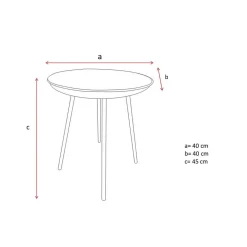 Bout de canapé Ravi fuchsia