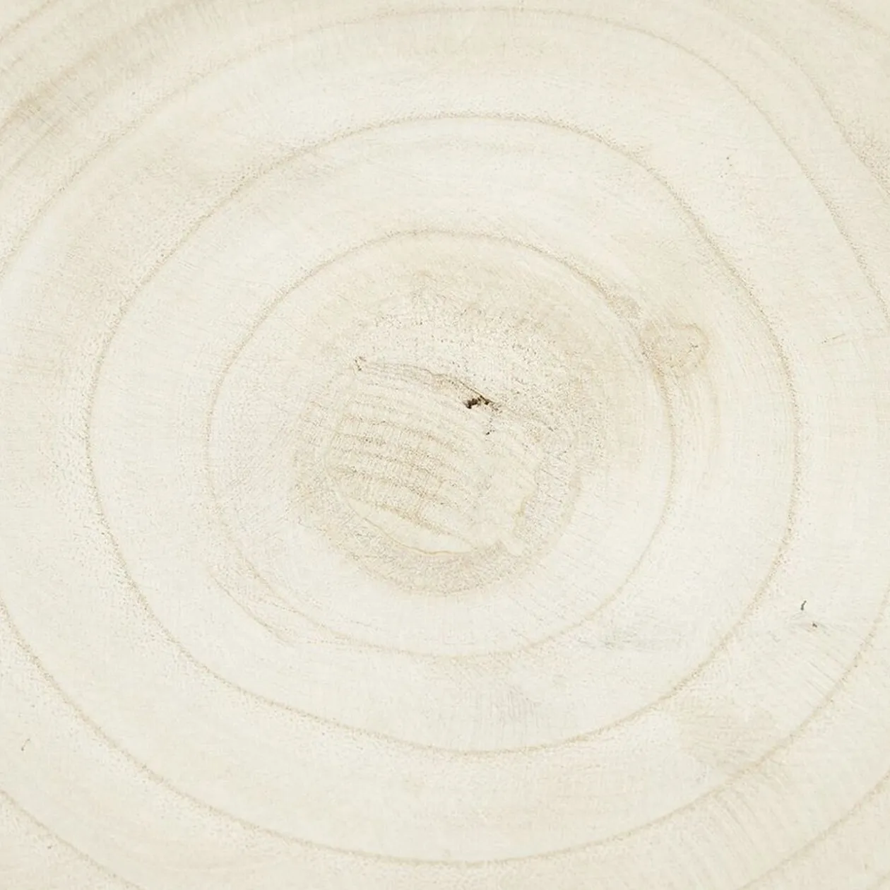 Bout de canapé Tammy bois paulownia beige Ø27xH33cm