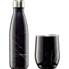 Bouteille isotherme inox 500 ml + tasse 300 ml