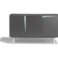 Buffet Jamy vert d’eau et anthracite