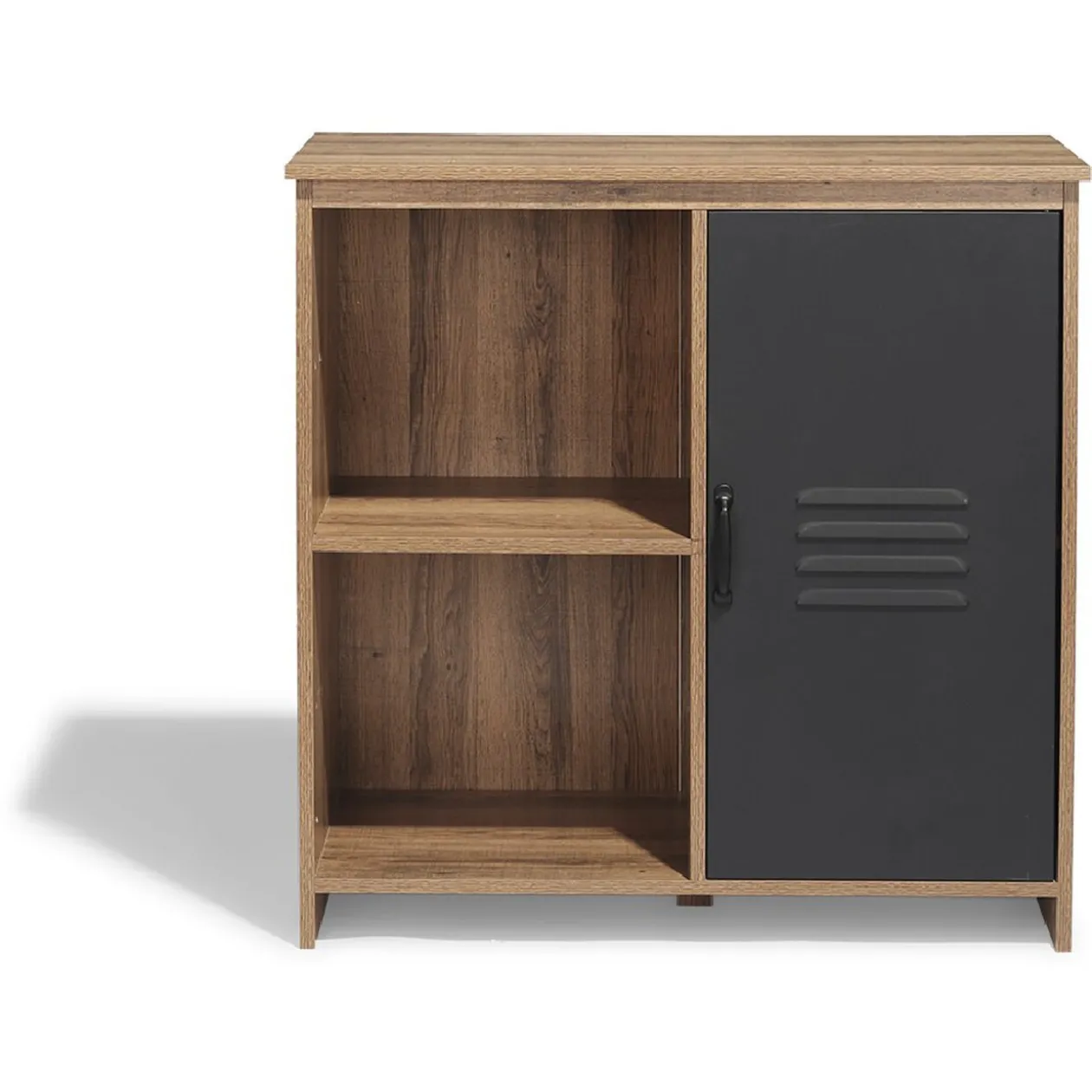 Buffet Liverpool miel et noir 1 portes 2 niches